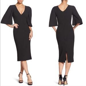 Dress the Population | Dresses | New Dress The Population Womens Lita Tie  Cocktail Dress Size L | Poshmark